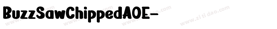 BuzzSawChippedAOE字体转换