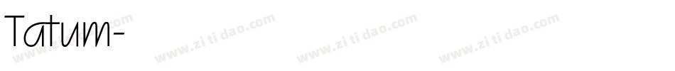 Tatum字体转换