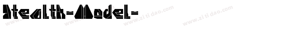 Stealth-Model字体转换