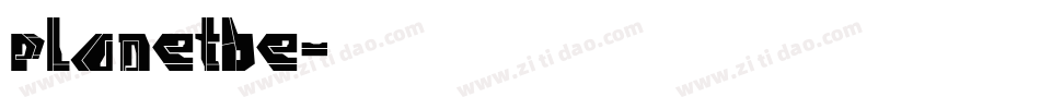 planetbe字体转换