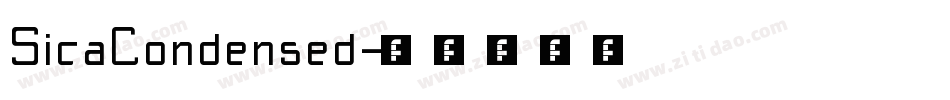 SicaCondensed字体转换