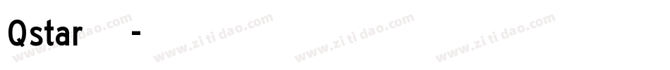 Qstar专用卡通字体转换