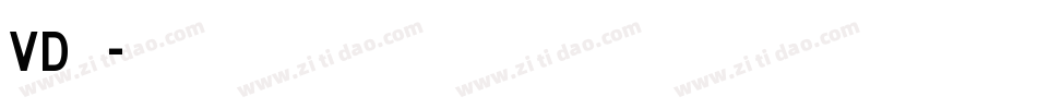 VD标志字体转换