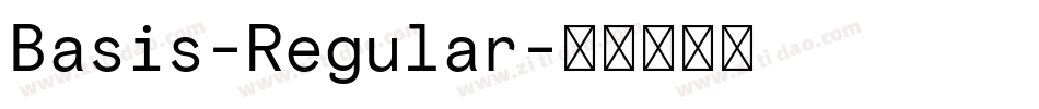 Basis-Regular字体转换