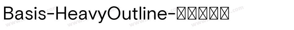 Basis-HeavyOutline字体转换