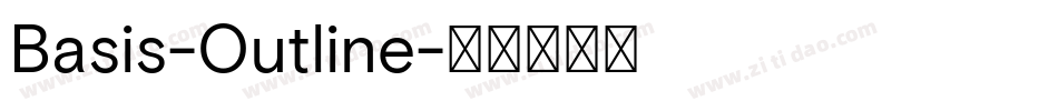 Basis-Outline字体转换
