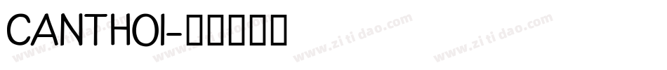 CANTHOI字体转换