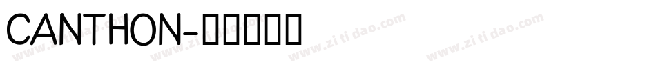 CANTHON字体转换