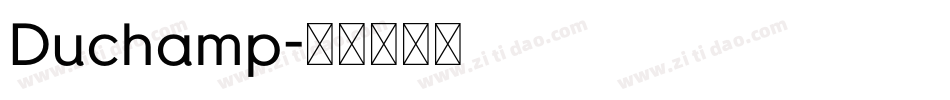 Duchamp字体转换