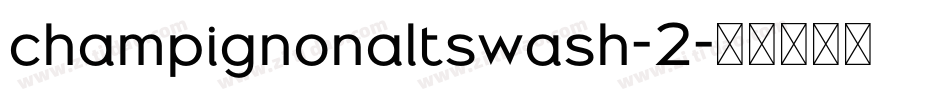 champignonaltswash-2字体转换