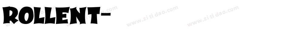 Rollent字体转换