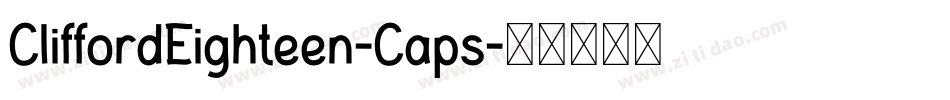 CliffordEighteen-Caps字体转换