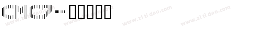 CMC7字体转换