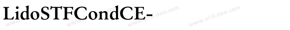 LidoSTFCondCE字体转换