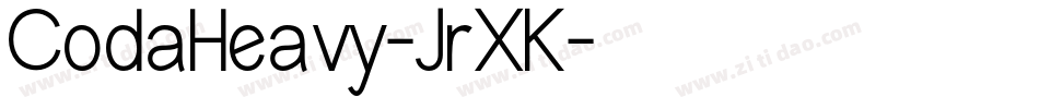 CodaHeavy-JrXK字体转换