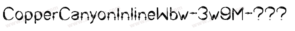 CopperCanyonInlineWbw-3w9M字体转换