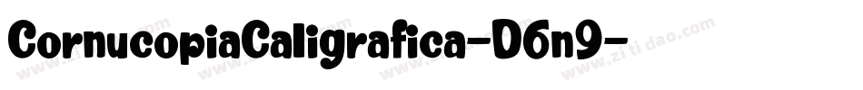 CornucopiaCaligrafica-D6n9字体转换