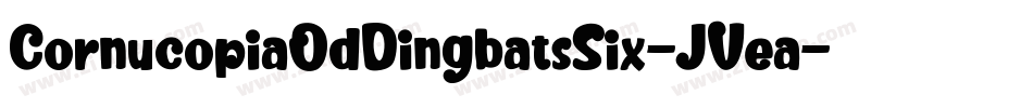 CornucopiaOdDingbatsSix-JVea字体转换 CornucopiaOdDingbatsSix-JVea字体转换
