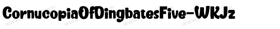 CornucopiaOfDingbatesFive-WKJz字体转换 CornucopiaOfDingbatesFive-WKJz字体转换