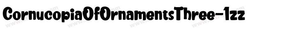 CornucopiaOfOrnamentsThree-1zz4字体转换 CornucopiaOfOrnamentsThree-1zz4字体转换