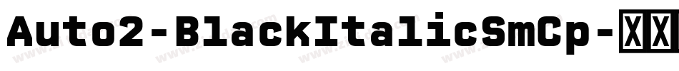 Auto2-BlackItalicSmCp字体转换