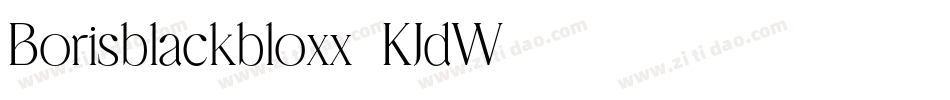 Borisblackbloxx-KJdW字体转换