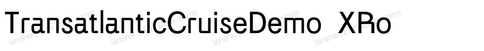 TransatlanticCruiseDemo-XRo9字体转换