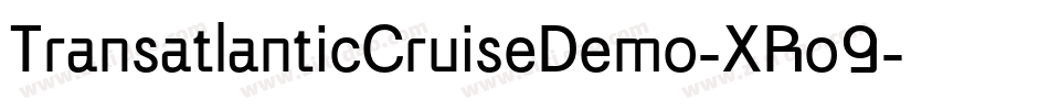 TransatlanticCruiseDemo-XRo9字体转换