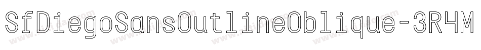 SfDiegoSansOutlineOblique-3R4M字体转换 SfDiegoSansOutlineOblique-3R4M字体转换