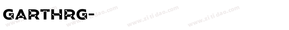 GARTHRG字体转换