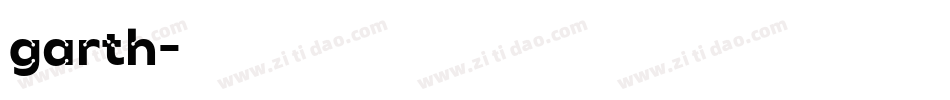 garth字体转换