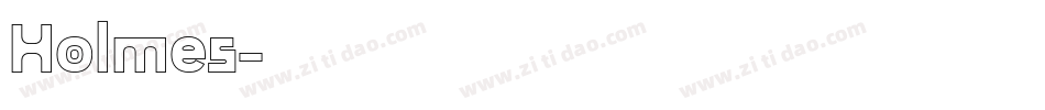 Holmes字体转换