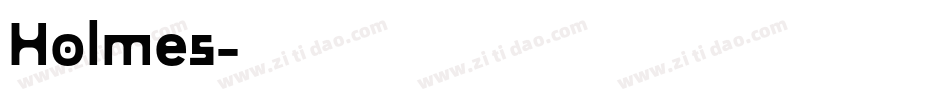 Holmes字体转换