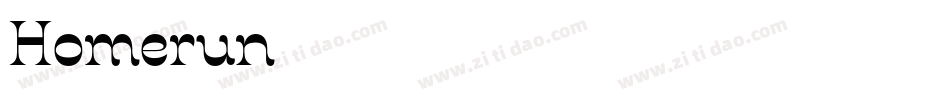 Homerun字体转换