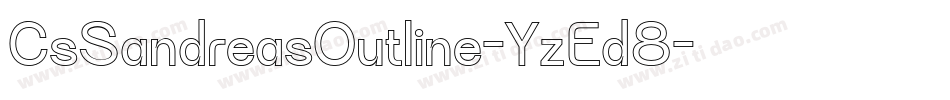 CsSandreasOutline-YzEd8字体转换