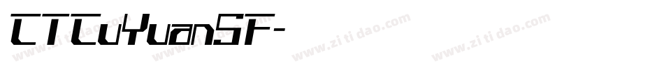 CTCuYuanSF字体转换