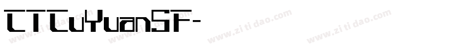 CTCuYuanSF字体转换