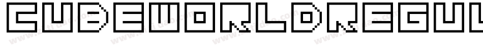 CubeWorldRegularFonty-3566字体转换