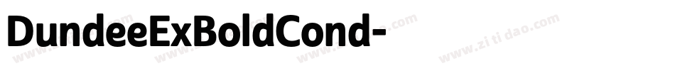 DundeeExBoldCond字体转换