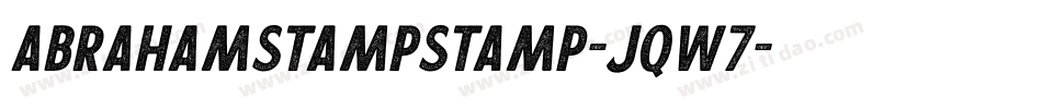 AbrahamStampStamp-Jqw7字体转换