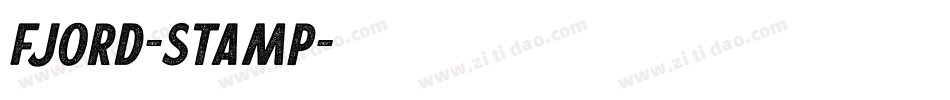 Fjord-Stamp字体转换