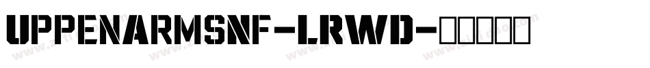 UppenArmsNf-LRWD字体转换