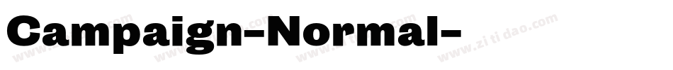 Campaign-Normal字体转换