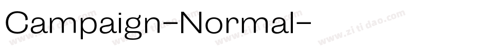 Campaign-Normal字体转换