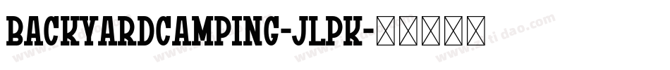BackyardCamping-JlpK字体转换