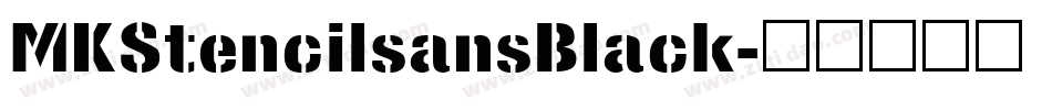 MKStencilsansBlack字体转换