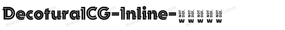 DecoturaICG-Inline字体转换
