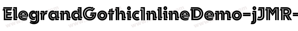 ElegrandGothicInlineDemo-jJMR字体转换