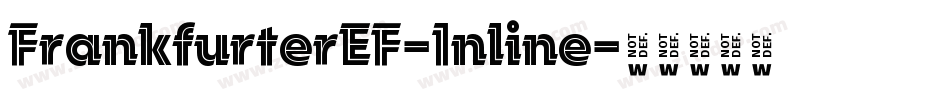 FrankfurterEF-Inline字体转换