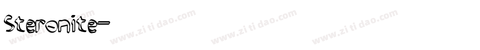 Steronite字体转换